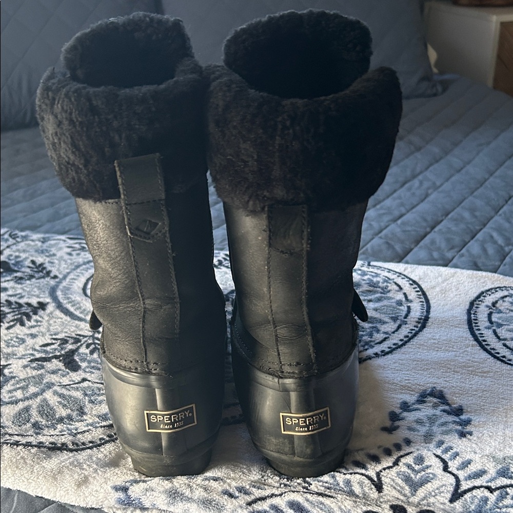 Sperry Women's Black Insulated Boots 9M - Picture 4 of 5